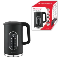 Elkedel med temperaturkontrol 1,7L ledningsfri sort KLAUSBERG KB-7891 Clearance