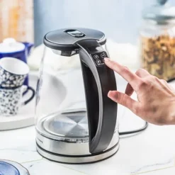 Elkedel med temperaturkontrol, glas, 1,8L, KLAUSBERG KB-7887 Discount