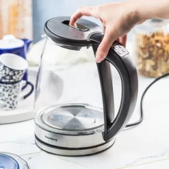 Elkedel med temperaturkontrol, glas, 1,8L, KLAUSBERG KB-7887 Discount