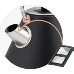 Elkedel med termometer 1,7L Berdsen BD-701 sort Clearance