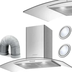 Emhætte 84 cm Berdsen BT-223 INOX Hot