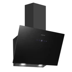 Emhætte, 700 m³/h udsugning, 9 effekttrin,EU, Sort Outlet