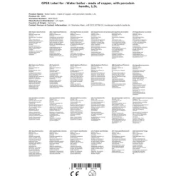 Enkel tekande med porcelænsgreb