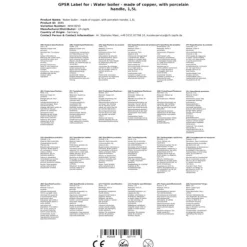 Enkel tekande med porcelænsgreb