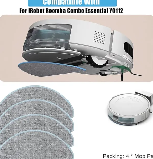 Støvsugertilbehør>Erstatningsmoppepuder til iRobot Roomba Combo Essential Y0112