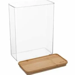 Eske 4,3L rektangelkasse med bambuslåg Hot