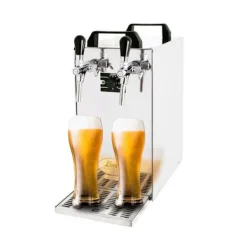 Fadølsanlæg - kontakt 40 2 linjer gennem køler 50 liter/h tør køligere, grønne linje Outlet