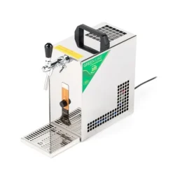 Fadølsanlæg, Øldispenser, Øl Køledispenser PYGMY 20 / K, med membranpumpe, 1-linjes tørkøler, fremstillet af rustfrit stål, 25 liter/h, Green Line Hot