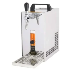 Fadølsanlæg, Øldispenser, Øl Køledispenser PYGMY 20 / K, med membranpumpe, 1-linjes tørkøler, fremstillet af rustfrit stål, 25 liter/h, Green Line Hot