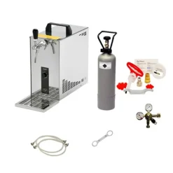 Fadølsanlæg, Øldispenser, Øl Køledispenser PYGMY 25, 1 linje tørkøler, 35 liter/h, Green Line, Rengøring sæt til hanen og keg, KEG:Type A Discount