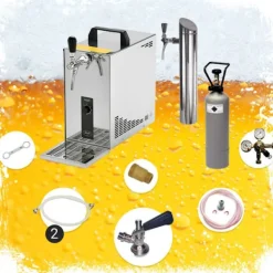 fadølsanlæg, PYGMY 25 1-sidet tør køler, 35 liter/h, inkl. Dispenser, Green Line, KEG:Type M Outlet