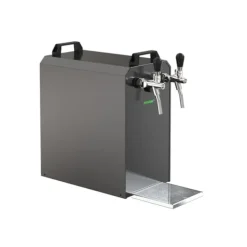 fadølsanlæg STREAM 80K ølkasse, gennemstrømningskøler 2-linjers tørkøler, KEG:5 liters adapter, KEG 2:Type A