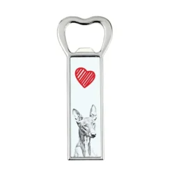 Faraos hund, maltesisk greyhound - flaskeåbner med en hund, personlig køleskabsåbner, unik gave til en mand fra Art-Dog Outlet