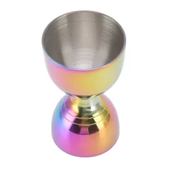 Farverig cocktailjigger i rustfrit stål - præcist shotmål 30/60 ml Sale