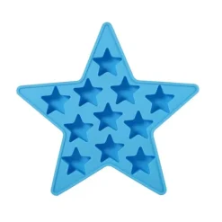 Isforme>Femstjerneformet, cool silikone isterningbakke, fryseform, værktøj til klubbarfest (blå)