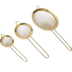 Finmasket Rustfrit Stål Oliefilter Melfilter Si med Langt Håndtag - Køkken Essential Outlet