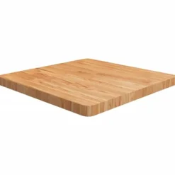 Firkantet bordplade i massivt egetræ - Behandlet | Farve: Lysebrun | Størrelse: 60x60x4 cm Sale