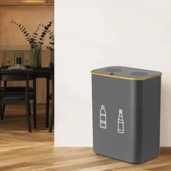 Affaldssorteringsspande>Flaskesamler, 75x57x37 cm, Naturlig