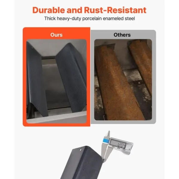 Flavorizer Bars, 39 cm Grilldel, Til Weber Spirit I & II 200-serien, Porcelænsemaljeret Stålplade, 3-Stykke Best