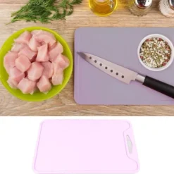 Fleksibelt silikone skærebræt til hjemmekøkkenet - lilla New