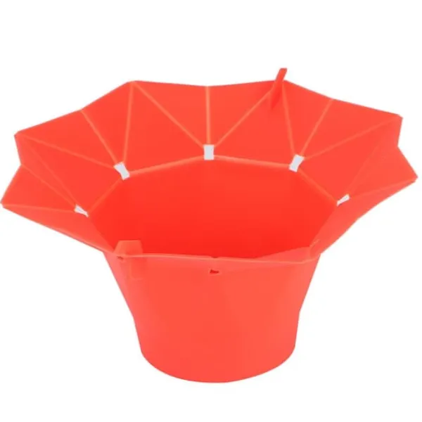 Popcornmaskiner>Foldbar mikrobølgeovn popcornskål DIY silikone popcornmaskine maskine køkkenredskab rød