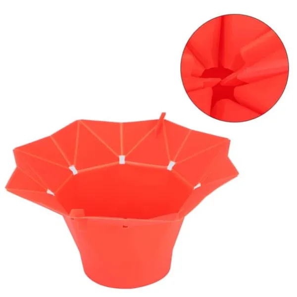 Popcornmaskiner>Foldbar mikrobølgeovn popcornskål DIY silikone popcornmaskine maskine køkkenredskab rød