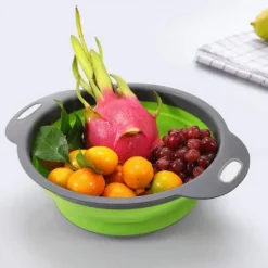 Foldbar silikone si - grøn og grå Discount