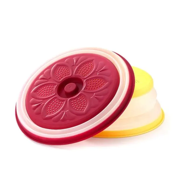 Foldbart Mikrobølgeovnsdæksel Afløbskurv Frugt Grøntsagskurv Maddæksel Discount