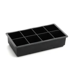 Isforme>Form | ALCOLE | til firkantede isterninger, sort | 22x11 cm | 891361