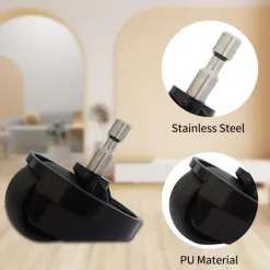 Forreste hjul kompatibelt med Roborock S6/S5 Max/E4-seriens støvsugere Clearance