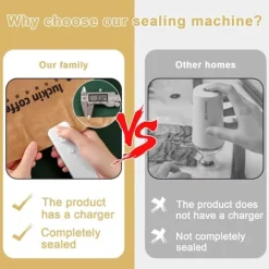 Forsegler, bærbar mini-poselukker til mad, 2-i-1 varmeforsegler, med USB-opladning, beskytter mad Best