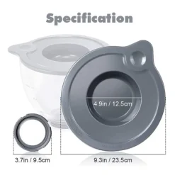 Skålelåg>Forseglingslåg til KitchenAid K5GB 5 Quart glasrøreskål