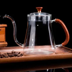 Fortykket Glas Svanehalskedel Te Hæld Over Kedel Kaffedrypper 600ML New