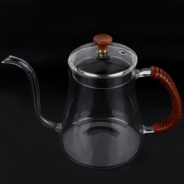 Fortykket Glas Svanehalskedel Te Hæld Over Kedel Kaffedrypper 600ML New