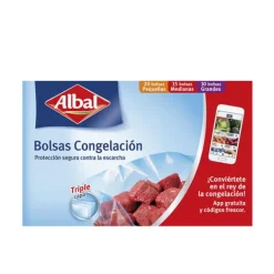 Madopbevaringsposer>FREEZER BAGS 3 SIZES triple layer 45 u