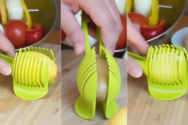 Køkkenskiver>Frugt- og grøntsagsskærer Grøn