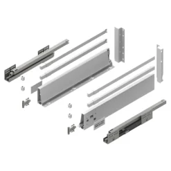 GAMET BOX2 skuffe, firkantet skinne, høj, hvid, 450 mm Online