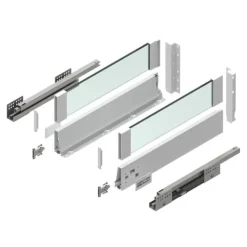 GAMET BOX2 skuffe, glasplade, høj, hvid, 350 mm New