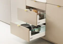 GAMET BOX2 skuffe, glasplade, høj, hvid, 350 mm New