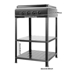 Gasblus, 4 Brennere, Naturgas/LPG Kompatibel,sort Best