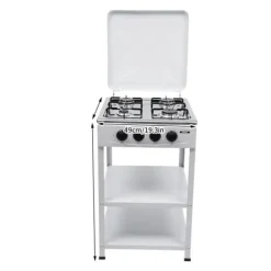 Gasblus, 4 brændere, høj effektivitet,4 Brænder Hvid Hot