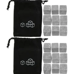 Genanvendelige whiskysten - sæt med 9, perfekt til at køle vin og drinks Hot