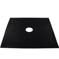 Genanvendeligt beskyttelsessæt til gaskomfur i glasfiber (6 dele) - Køkkenudstyr (sort) Sale