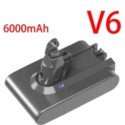 Støvsugertilbehør>Genopladeligt Støvsuger Batteri, Kompatibelt med Dyson V6 V7 V8 V10, Langvarig Kraft, V6 6000mAh