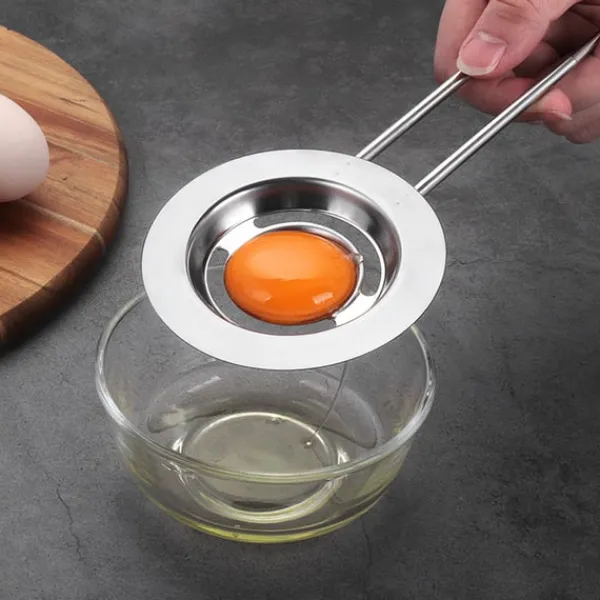 Æggeblommeseparator i rustfrit stål med justerbart håndtag Telescopic Outlet