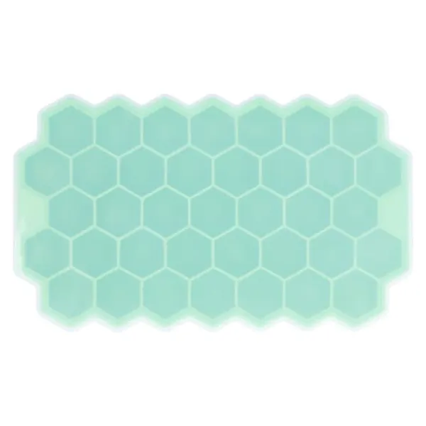 Isforme>37-gitter celleformet isbakke med silikonelåg Fødevaregodkendt isterningform til bar HomeGreen