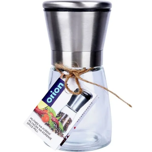 Krydderikværne>Glas salt- og peberkværn, 2 stk., 13,5 cm