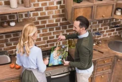 GLAS SKÆREBRÆT 52x40 LANDSKAB Hot