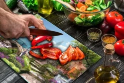 GLAS SKÆREBRÆT 52x40 LANDSKAB Hot