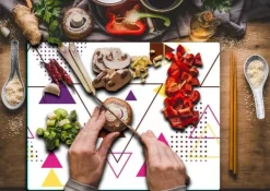 GLAS SKÆREBRÆT 52x40 MØNSTRE Online